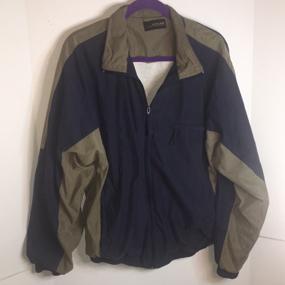 Mens XXL LIGHTWEIGHT JACKET WITH ZIPPERED MEDIA POCKETS FULL ZIP FRONT